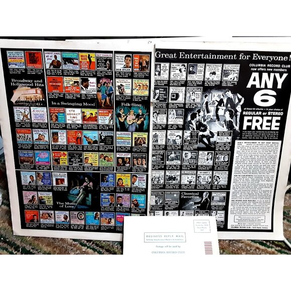 1964 Columbia Record Club 2 Page Original Print Ad - Picture 1 of 1